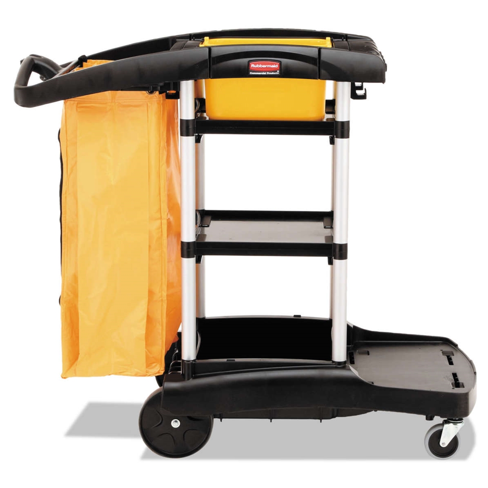 Rubbermaid, High Capacity Janitor Cart, Black, RUB9T72BK, sold as 1 cart