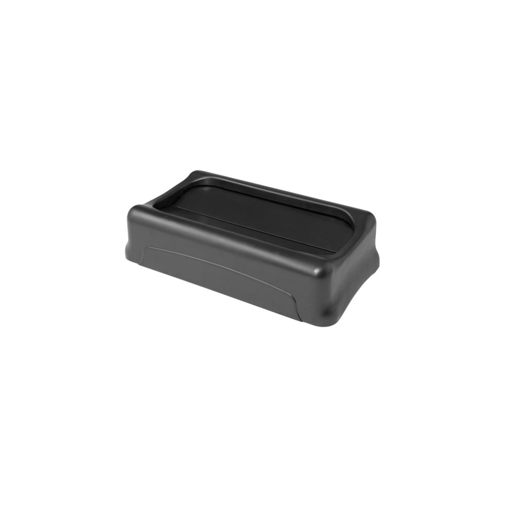 Rubbermaid, Waste Container Swing Lid, fits Slim Jim, black, RUB267360BK, sold as 1 lid