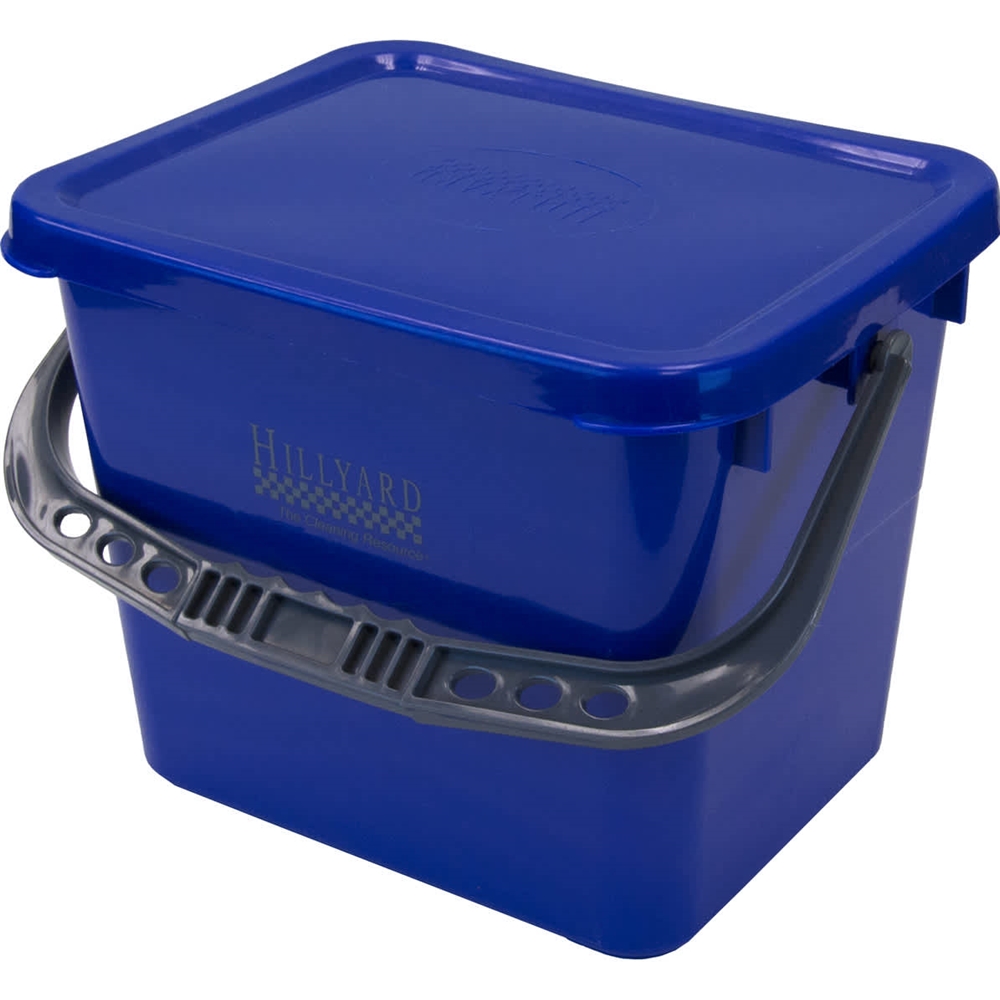Hillyard, Trident, Bucket w/ Sealing Lid, Blue, Small - 3.5 Gallon, HIL20013, sold as each