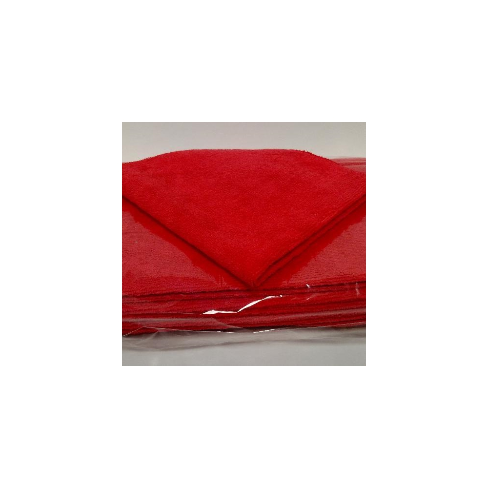 Golden Star, Microfiber Cleaning Cloth,16x16, red for shop,  sold as 1 cloth