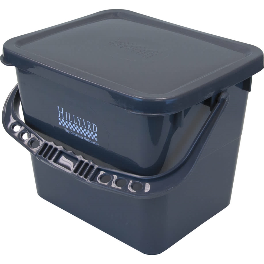 Hillyard, Trident, Pre-Treat Bucket w/ Sealing Lid, Gray, Small, 3.5 Gallon, HIL20014, Sold as each.