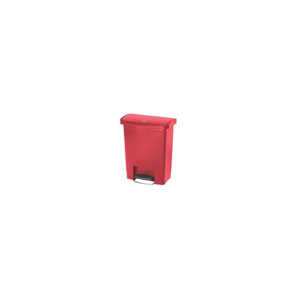 Rubbermaid, Slim Jim Step-On - 30L/8G, Resin Front Step, Red, RUB1883564, sold as each.