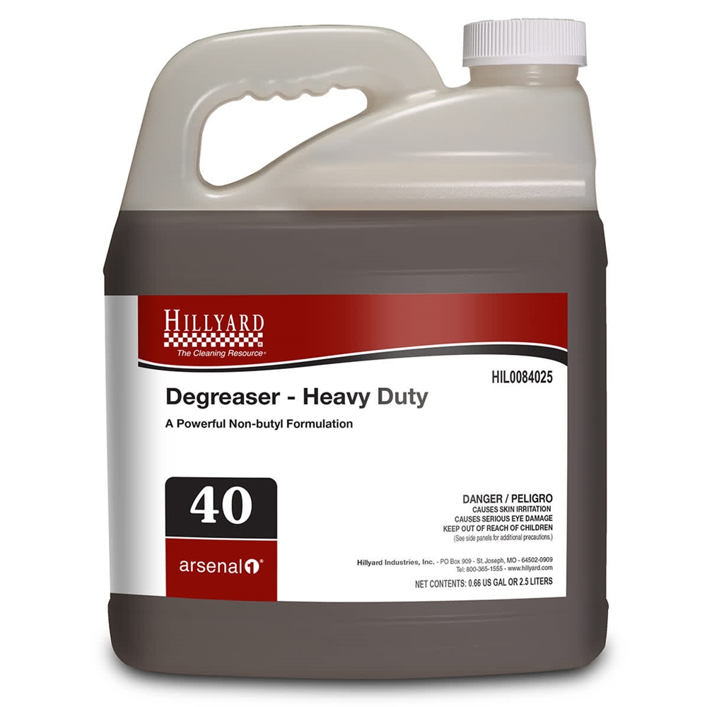 Hillyard, Arsenal One, Heavy Duty Degreaser #40, 2.5 L, each