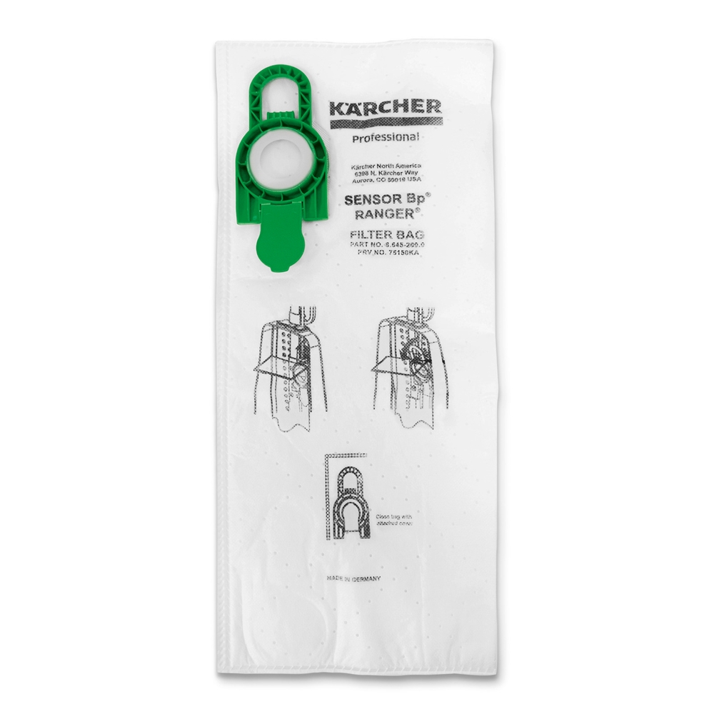 Windsor - Karcher, Vacuum Bag for Sensor BP 12 or Ranger, 10 pack, 86452090, Sold as pack