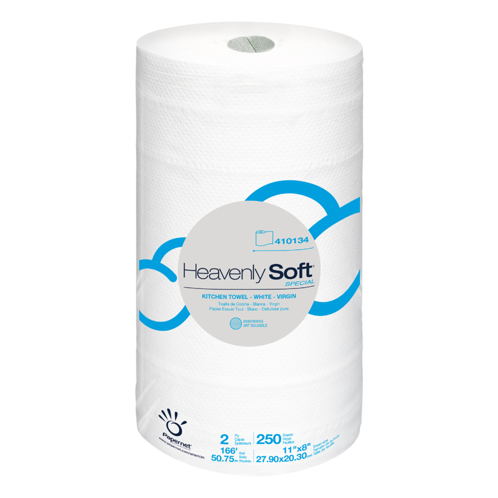 Papernet, Heavenly Soft, Kitchen Roll Paper Towel, 2 Ply, White, Case