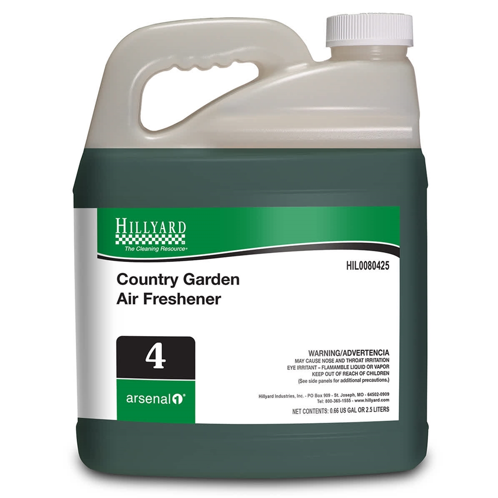 Hillyard, Arsenal One, Country Garden Air Freshener #4, Dilution Control, 2.5 Liter, HIL0080425, Sold as each