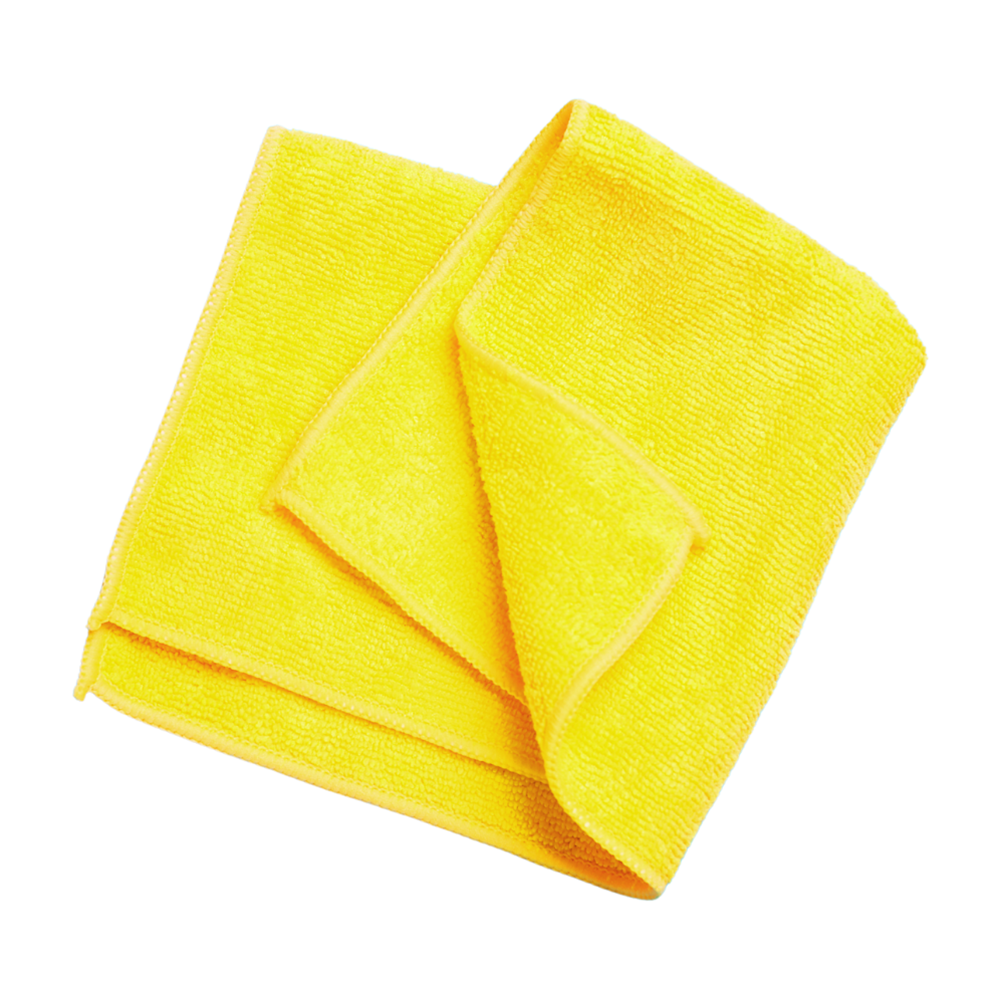 Golden Star, Lightweight Microfiber Cloths, 12"x12", Yellow, Each