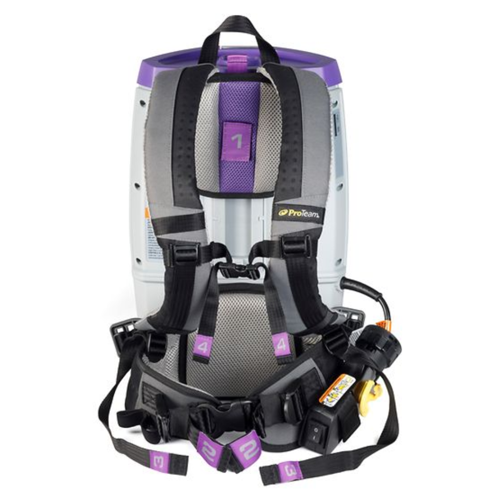 ProTeam, GoFit 6, Backpack Vacuum, 107696, 6 Qt, Each