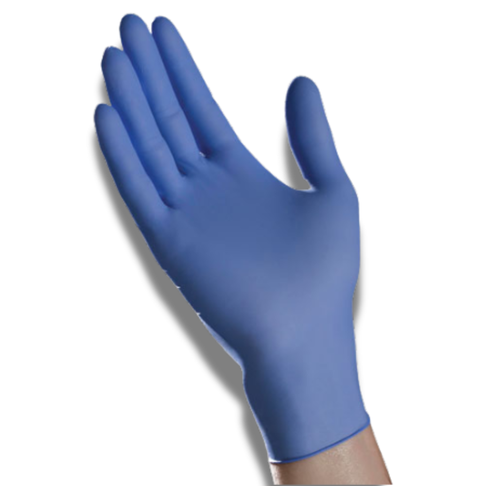 Tradex, Exam, Gloves, Nitrile, Small, 3 Mil, Blue, 1 Case
