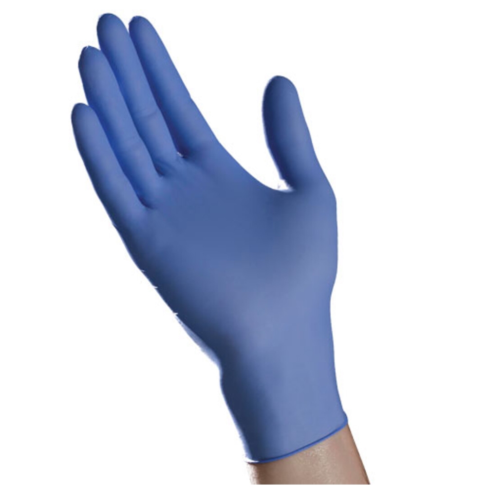 Tradex, Exam Grade Gloves, Nitrile, Small, 3 Mil, Blue, 1 Box