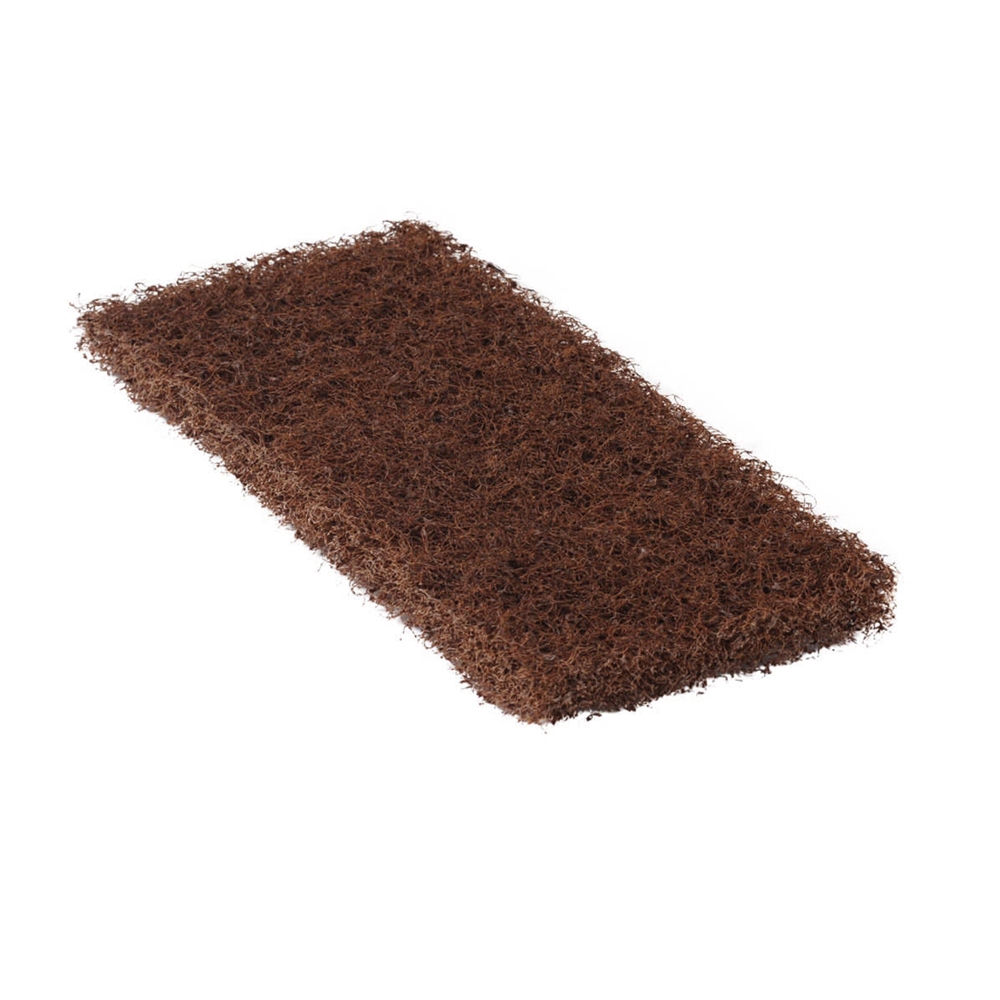 Hillyard, Trident Heavy Duty Utility Pad, Brown, 1 Case of 5 pads