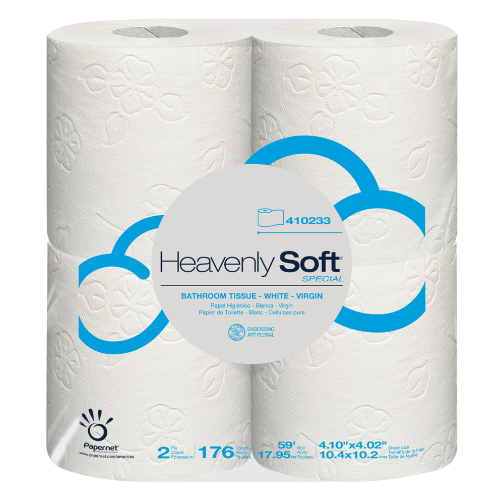 Papernet, Heavenly Soft, Kitchen Roll Paper Towel, 2 Ply, White, Case
