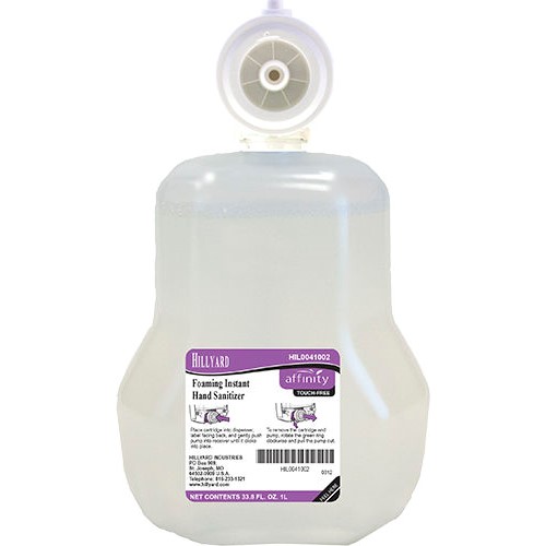 Hillyard, Foaming Instant Hand Sanitizer, Affinity, For Automatic Dispenser, HIL0041002, 10780458002814