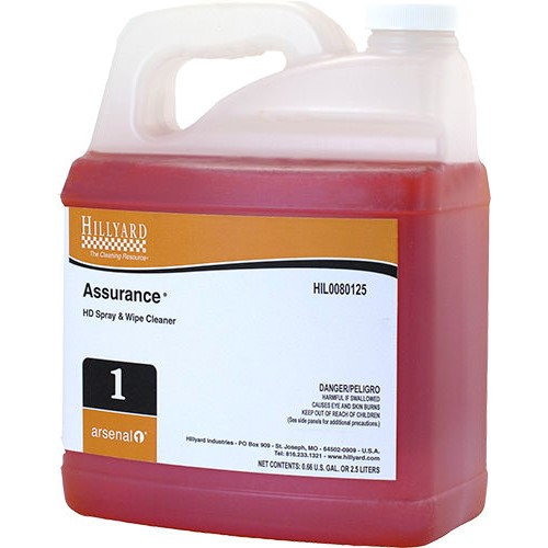 Hillyard, Arsenal One, Assurance #1, Dilution Control, HIL0080125, Four 2.5 liter bottles per case, sold as One 2.5 liter bottle