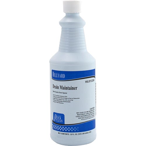 Hillyard Drain Maintainer, New and Improved Ready To Use Quart, HIL0112204, sold as 1 quart, 12 quarts per case