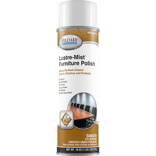 Hillyard, Aerosol, Lustre Mist Furniture Polish, 18 oz, each