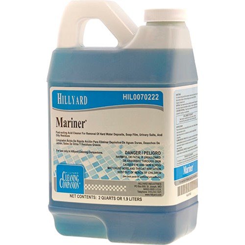 Hillyard, Mariner Acid Restroom Cleaner #702, dilution control concentrate for C2, C3, HIL0070222, sold as 1 half gallon, 6 half