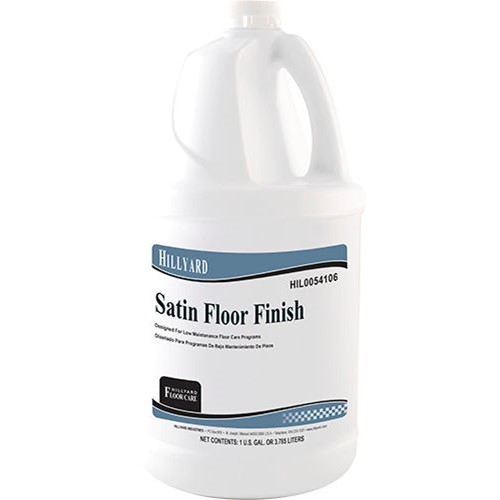 Hillyard, Satin Floor Finish, ready to use 1 gallon, HIL0054106, sold as 1 gallon, 4 gallons per case