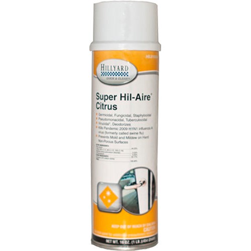 Hillyard, Super Hil Aire Deodorizer, Citrus, ready to use 16 oz aerosol can, HIL0105654, sold as 1 can, 12 cans per case