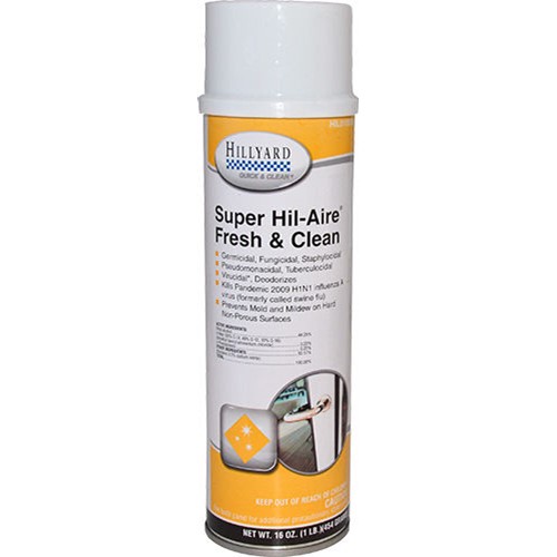 Hillyard, Super Hil Aire Deodorizer, Fresh and Clean, ready to use 16 oz aerosol can, HIL0105554, sold as 1 can, 12 cans per cas