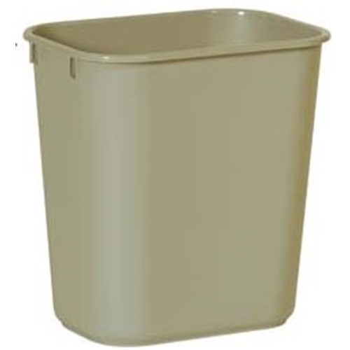 Rubbermaid, Small Deskside Wastebasket, 1.75 gal, Beige, RUB2955, 12 per case, sold as each