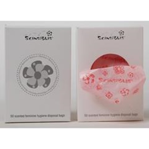 Scensibles Source Single Use Sanitary Disposal Bags Pink Flower