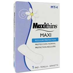 Hospeco, Maxi Thin Sanitary Napkin No. 4 Regular, HOSMT4, 250 per case, sold as case