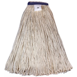 Golden Star, 8 Ply King Cotton Mop, White, 32 oz cut end, 1.25 in headband, AWM4032, 12 mops per case, sold as 1 mo