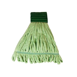 Golden Star, Relintless, Microfiber Looped-End Tube Wet Mop Medium, Green, 5 inch Head band, AWM94MG5, Sold as each