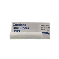 Berry Global, Trash Bags, Dura Tuff, 56 Gal, LRG, 0.99 Mil, White, LL4348100W, 150 per case, sold as case