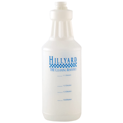 Hillyard,  32 Ounce Quart Spray Bottle with Dilution Ratios, HIL31950
