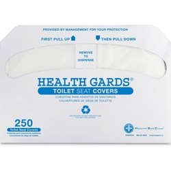 Hospeco, Toilet Seat Covers, Health Gards, 250 Sheets, White