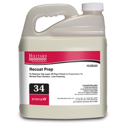 Hillyard, Arsenal One, Recoat Prep Floor Cleaner #34, Dilution Control, 2.5 Liter, HIL0083425, Sold as each.