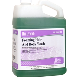 Hillyard, Foaming Hair and Body Wash Foam Soap, Manual Dispenser, 1 gallon, HIL0039106, Sold per gallon