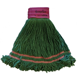 Golden Star, Scepter 4C13 Wet Mop, Green Looped End, 9 inch headband, 24 oz, AST24GSP9, 12 per case, sold as 1 mop