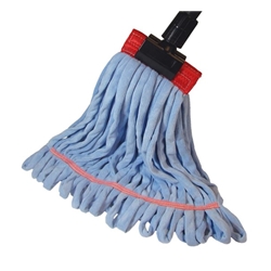 Golden Star, Relintless, Microfiber Looped-End Tube Wet Mop  Large, Blue, 5 inch Head band, AWM94LB5, Sold as each