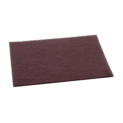 Clarke, Rectangle Floor Pad, 14"x20", Maroon, each