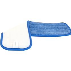 Hillyard, Trident, Microfiber Hook and Loop Wet Mop , Blue, 18 inch, HIL20054, Sold as each.