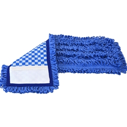 Hillyard, Trident Premium Mesh-Backed Pocket Mop - Blue, 18", HIL20049, 12 per case, sold as 1 each