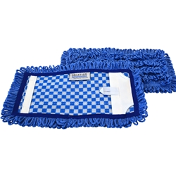 Hillyard, Trident, Premium Microfiber Mesh-Backed Pocket Mop , Blue, 11 inch, HIL20055, Sold as each
