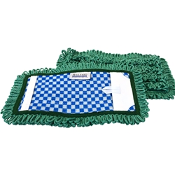 Hillyard, Trident Premium Mesh Backed Pocket Mop, 11 inch, Green, HIL20057, sold as 1 each