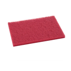 Clarke, Rectangle Floor Pad, 12"x18", Red, each