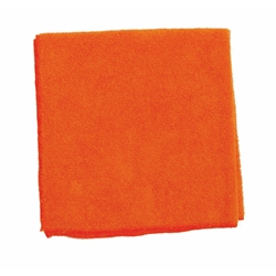 Hillyard, Microfiber Cloth 16 x 16, Orange, HIL24624, sold as each