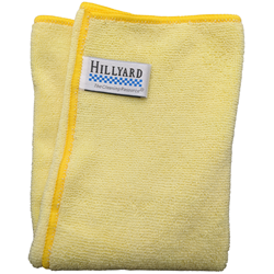 Hillyard, Trident Heavy Duty Microfiber Cloth, 16 x 16 inch, Yellow, HIL20022