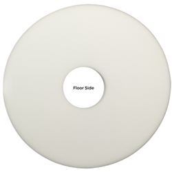 Americo , Xtract, Round Floor Pad, 12", White, each