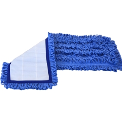 Hillyard, Trident, Premium Microfiber Hook and Loop Mop, Blue, 18 inch, HIL20076, Sold as each