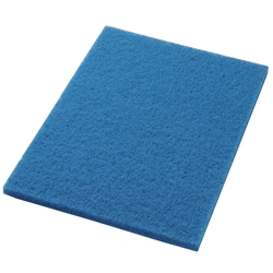 Hillyard, Trident, Rectangle Floor Pad, 14"x20", Blue, each
