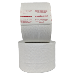 vonDrehle, Flex Core, Toilet Paper, Feathersoft HC, 900 Sheets, White