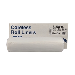 Berry Global, Trash Bags, Dura Tuff, 65 Gal, XLG, 0.85 Mil, Clear, LL46508C, 100 per case, sold as case