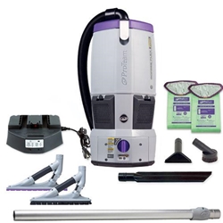 Proteam, GoFree Flex Pro II, Cordless Backpack Vacuum, with ProBlade Hard Surface and Carpet Floor Tool Kit, 6qt, 12AH, 107645